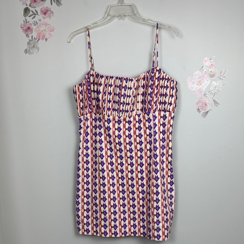 NWT Anthropologie Maeve The Ophelia Sleeveless Linen Slim Mini Dress - 14